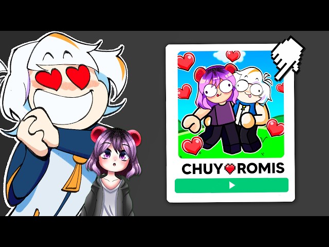 JUGAMOS LOS JUEGOS del AMOR DE CHUYMINE Y ROMISGOMIS en ROBLOX 😮😳