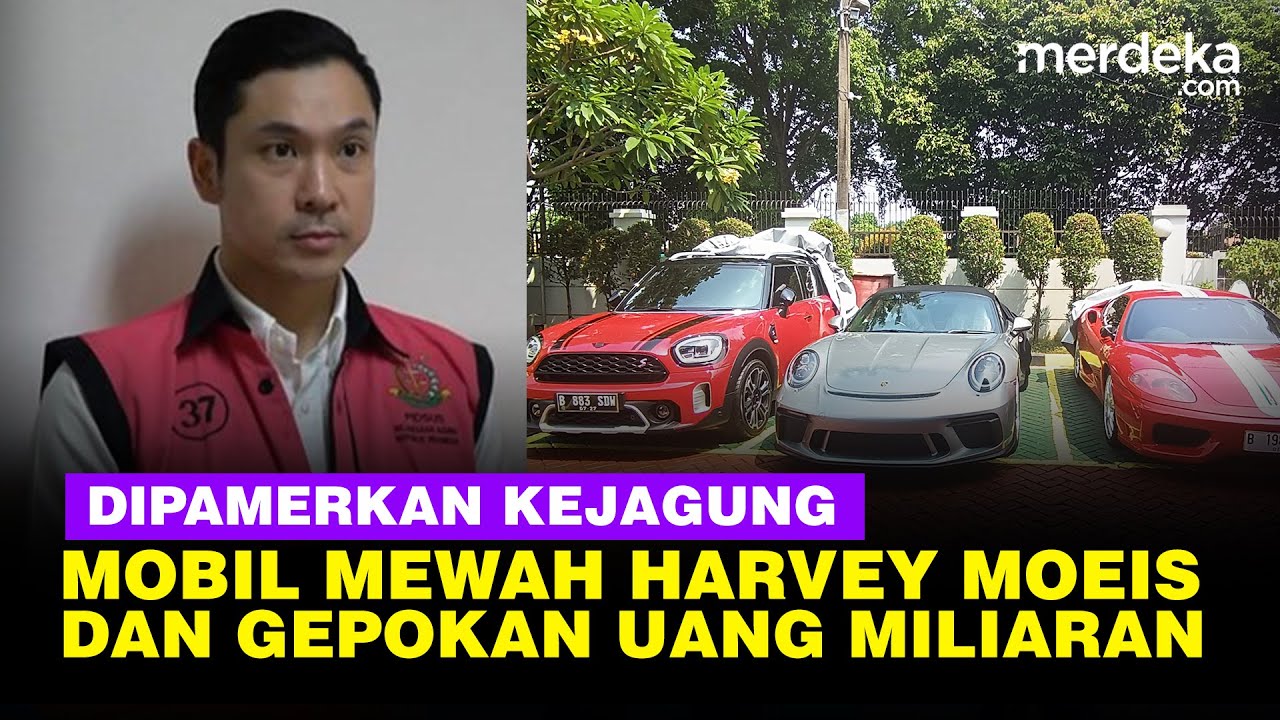 Penampakan Deretan Mobil Mewah & Gepokan Duit Miliaran Harvey Moeis di Kejaksaan Agung