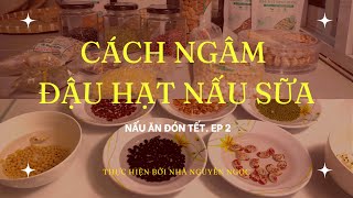 Cách ngâm 20 loại đậu hạt để nấu bằng máy làm sữa hạt. Ngâm bao lâu?