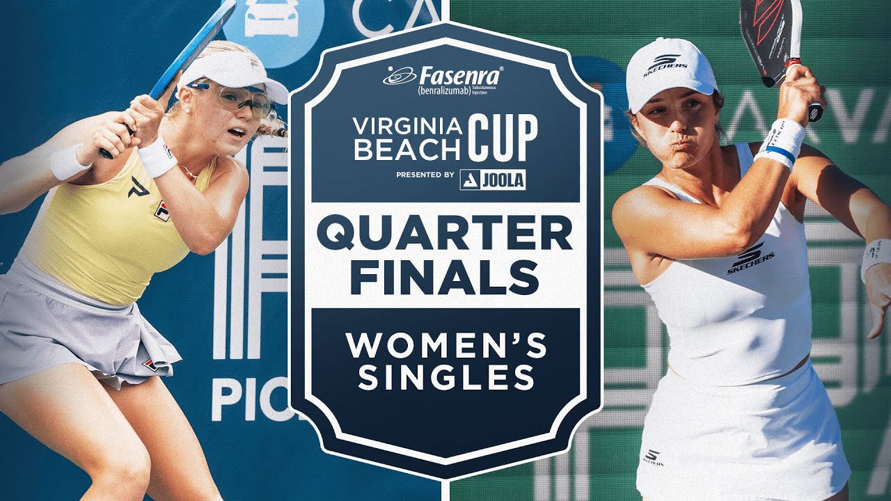 Anna Leigh Waters v Catherine Parenteau at the Fasenra Virginia Beach Cup presented by Joola