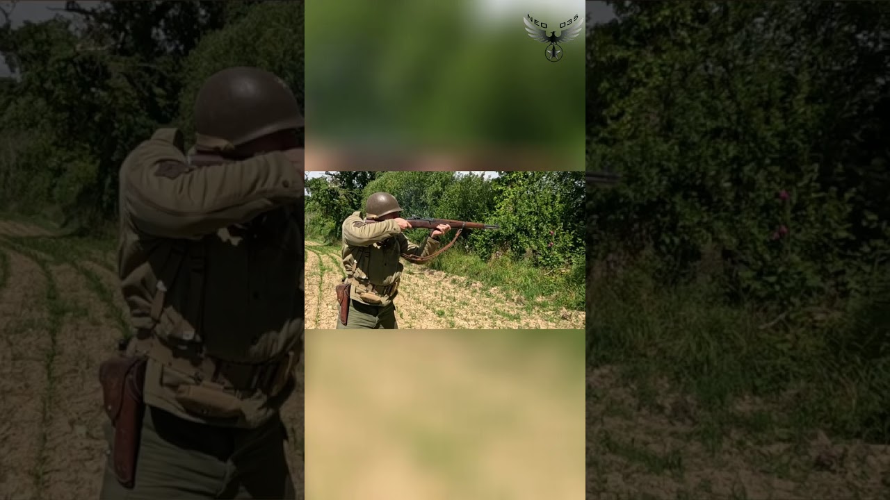 GARAND M1 shooting in slow motion !