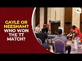 IPL 2020: Chris Gayle face Jimme Neesham in a friendly TT match. Who had the last laugh?