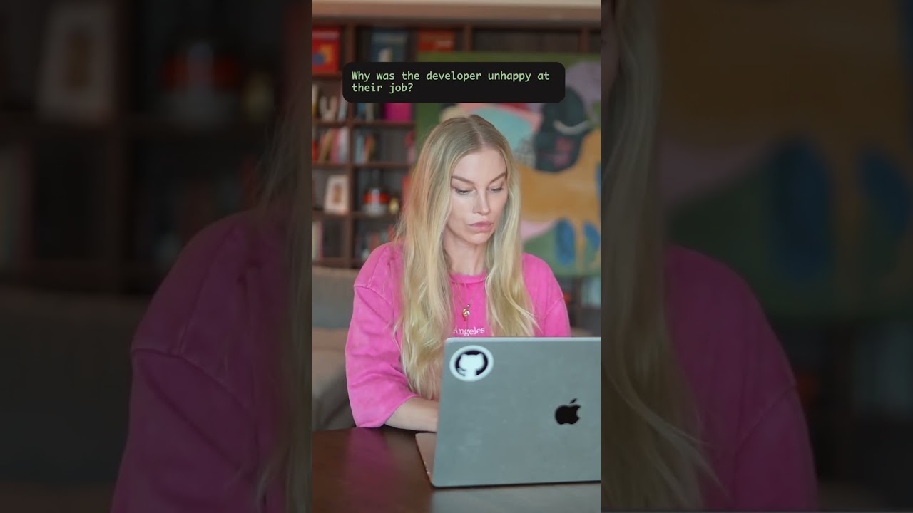 Why was the developer unhappy at their job...?