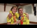 Callum Vidler takes us behind the scenes as Australia celebrate their U19 World Cup win  - 01:42 min - News - Video