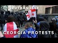 LIVE: Protests as Georgian parliament holds final reading of the foreign agents law