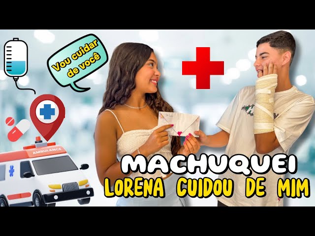 MACHUQUEI NA ESCOLA E LORENA PINA CUIDOU DE MIM *ela trouxe surpresa e presente 💌