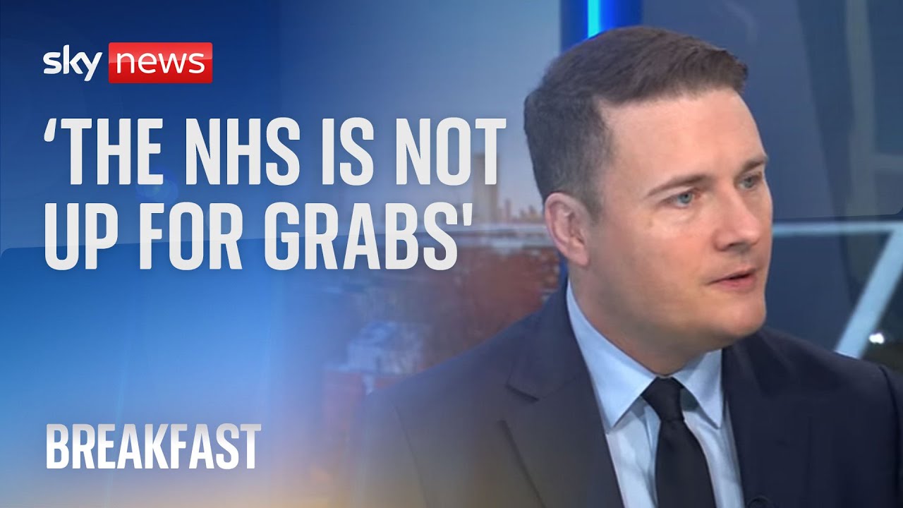 'The NHS is not on the table' in a UK-US trade deal, says health secretary
