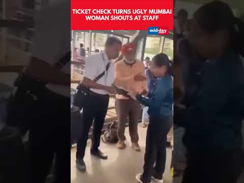 Viral Video Shows Mumbai Woman Arguing with Railway Officials 67 thousand views  play Short