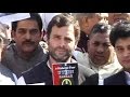 Rahul Gandhi leads protest at Parliament against Modi's U-turn