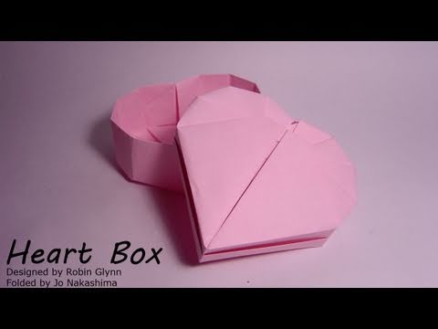 instructions origami transforming box flower Heart 1/2 Part Glynn) (Robin  Box Origami  (Base)