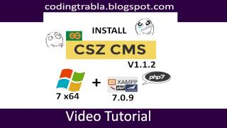 Install CSZ CMS V1.1.2 on windows 7 localhost - Credit: Codingtrabla (Samurai Kit)