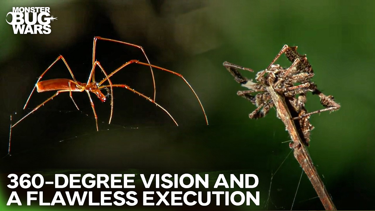 IQ 200 Spider: Planned The Perfect Kill In Just 1 Hour! | Monster Bug Wars