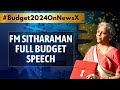 FM Nirmala Sitharaman Full Budget Speech | Interim Budget 2024 | NewsX