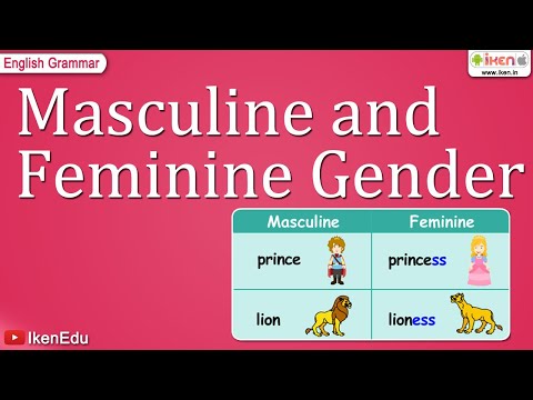 Masculine and Feminine Gender - YouTube