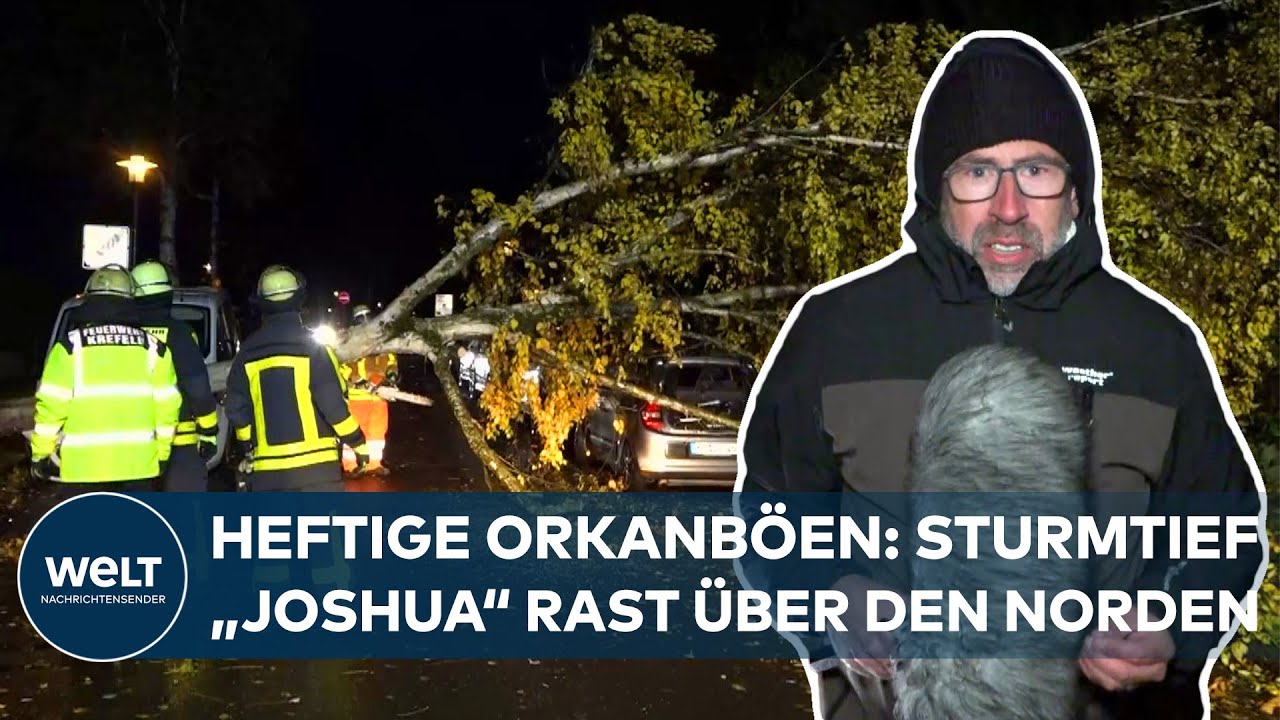 STURMTIEF JOSHUA wütet an der Nordsee: „Sehr, sehr heftig“ – Orkanböen, Fährausfälle & Flutgefahr