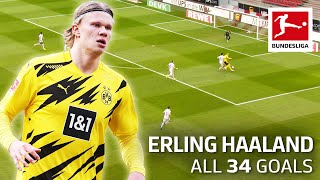Erling Haaland — 34 Goals in Only 36 Matches