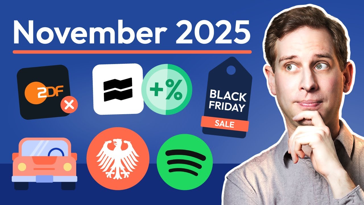 NEU im November 2025: Trade Republic, Spotify Preise, Black Friday & mehr! | Finanzfluss