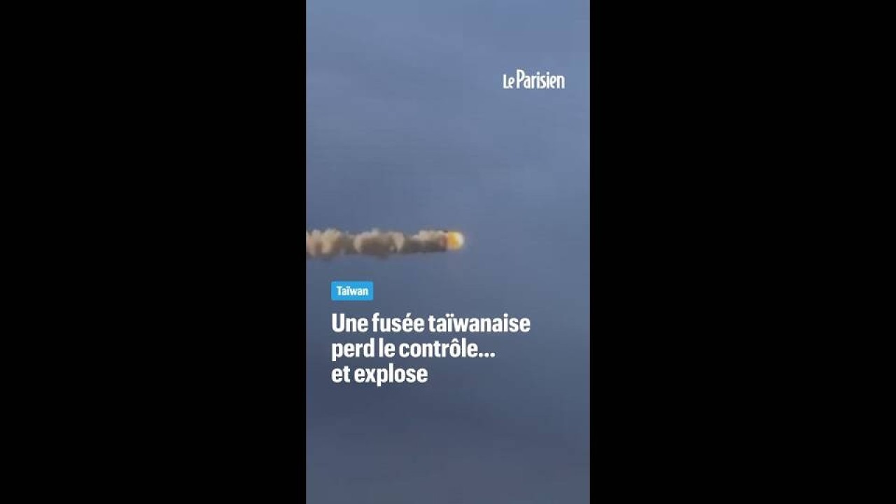 Une fusée taïwanaise perd le contrôle avant d'exploser