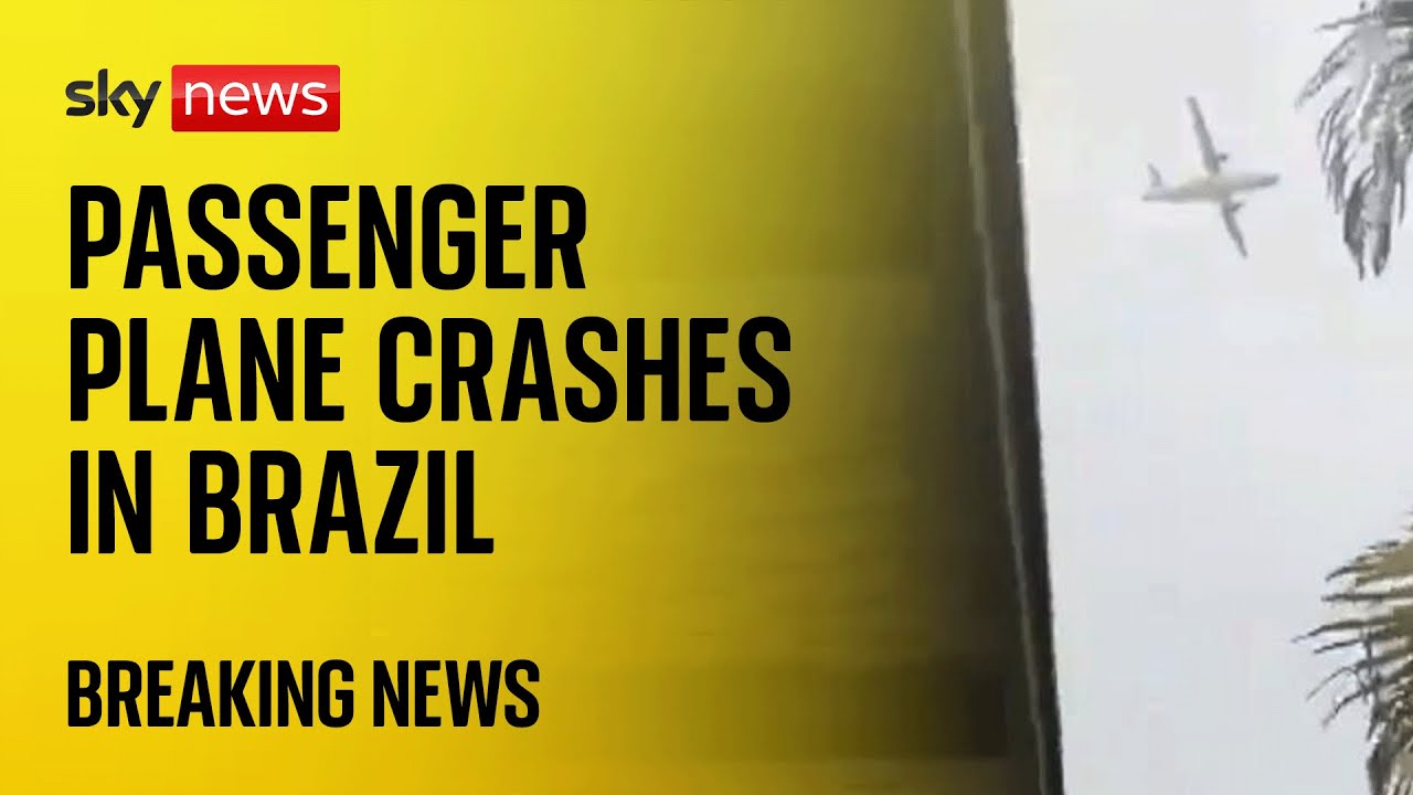 BREAKING: Passenger plane carrying 62 people crashes in Brazil