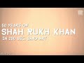 '50 years of SRK in 200sec.' - Sand Art by Rahul Arya