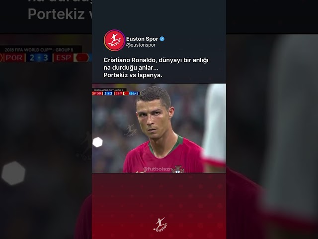 Cristiano Ronaldo, dünyayı bir anlığına durdurduğu an