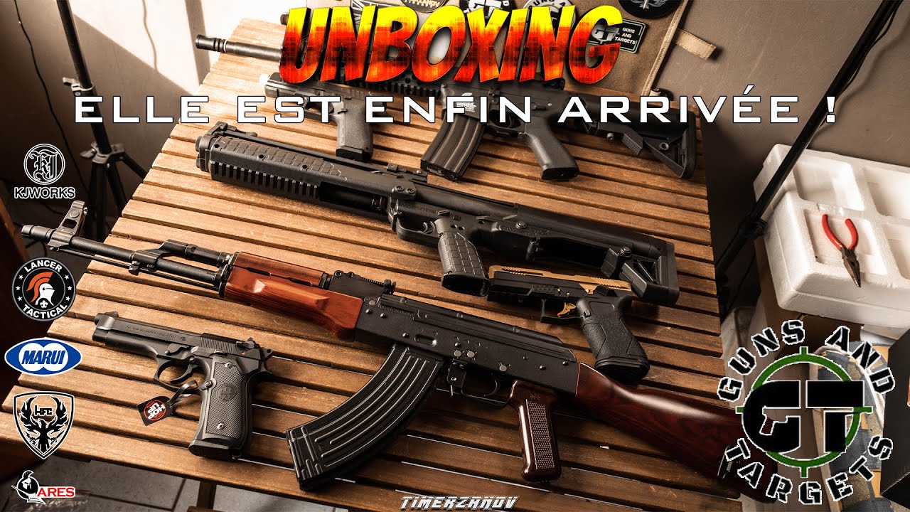 UNBOXING AIRSOFT - ELLE EST ENFIN ARRIVÉE ! (GUNS AND TARGETS) [FR]