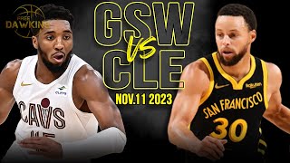 Golden State Warriors vs Cleveland Cavaliers Full Game Highlights | Nov 11, 2023 | FreeDawkins