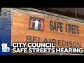 Baltimore City Council members hear hiring process for Safe Streets