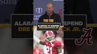 Alabama DB Dre Kirkpatrick Jr. will be suspended indefinitely. #CFB