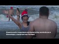 Europeans plunge into cold water in New Year tradition  - 01:18 min - News - Video