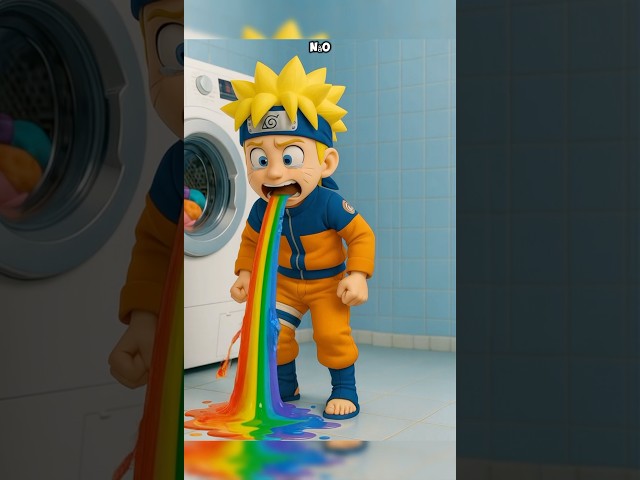 Naruto cortou cabelo de Sakura, mas ela não deixou barato #ia #naruto #toons #anime