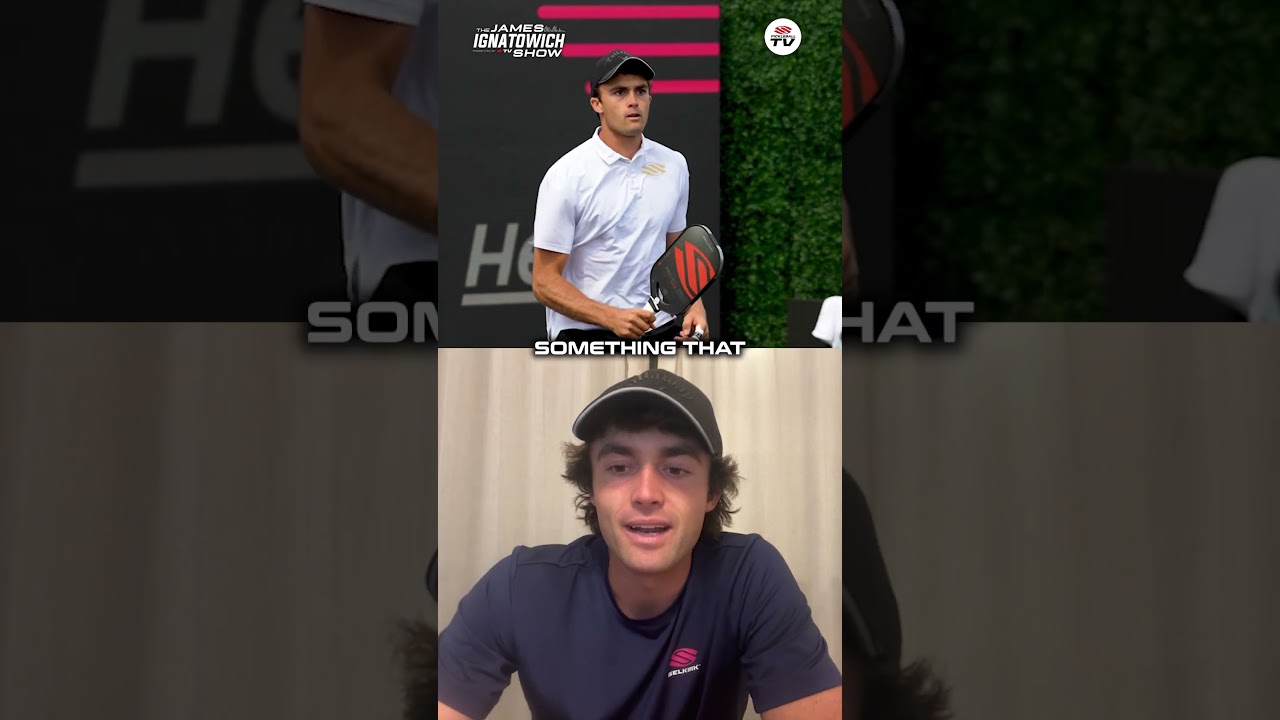 Pickleball pro @JamesIgnatowich gives insightful strategy into volleying versus your opponents ✍️