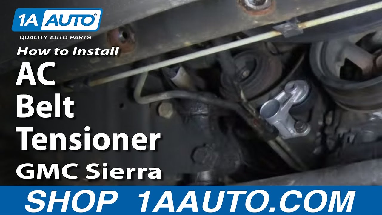 How To Install Replace AC Belt Tensioner Silverado Sierra ... gmc 2500hd wiring schematic 