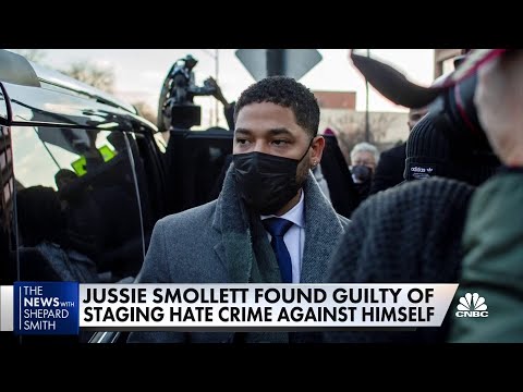 Jussie Smollett found guilty of staging a hate crime against himself