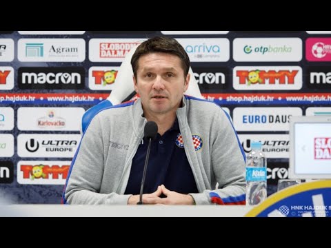 Konferencija za medije nakon pobjede Hajduka nad Slaven Belupom