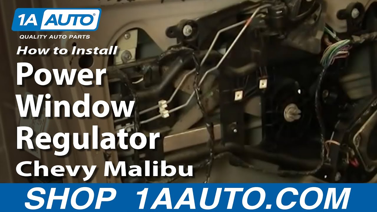 How To Install Replace Power Window Regulator Chevy Malibu ... chevy cavalier interior wiring diagram 