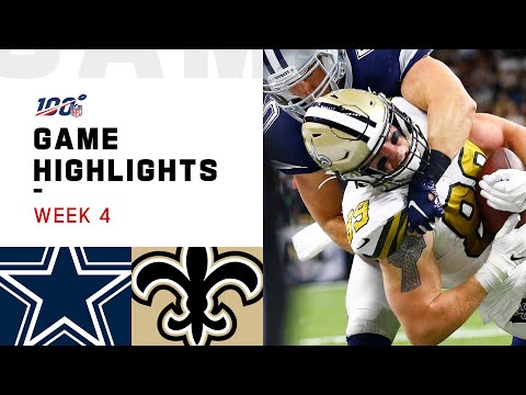 Cowboys vs. Saints Week 4 Highlights | NFL 2019