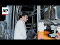 Suspected short circuit sparks deadly fire on passenger bus in northern India
