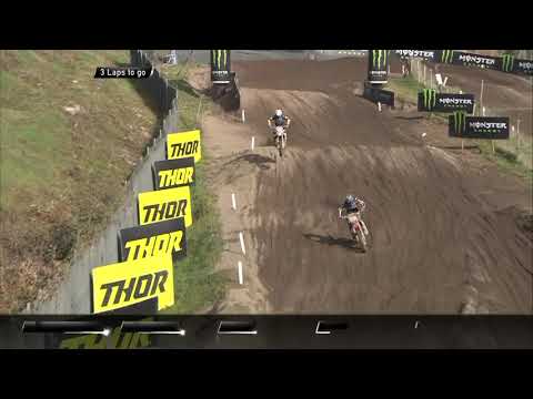 Lata & Bruce crash - EMX125 Presented by FMF Racing Race 1 - MXGP of Garda 2021
