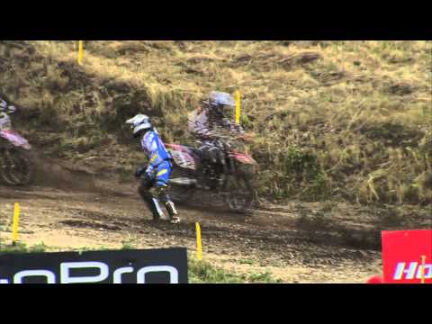 MXGP of Czech Republic 2013 - Shaun Simpson Crash - Motocross 