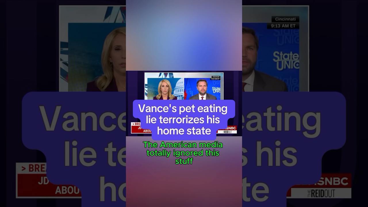 Vance's pet eating lie terrorizes his home state