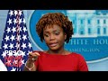 WATCH LIVE: White House press secretary Karine Jean-Pierre holds briefing amid inflation bill talks