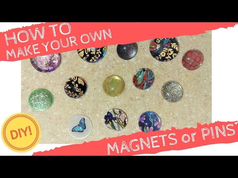 How to Make Glass Magnets in 7 steps - FUN DIY - The Hairy Potato