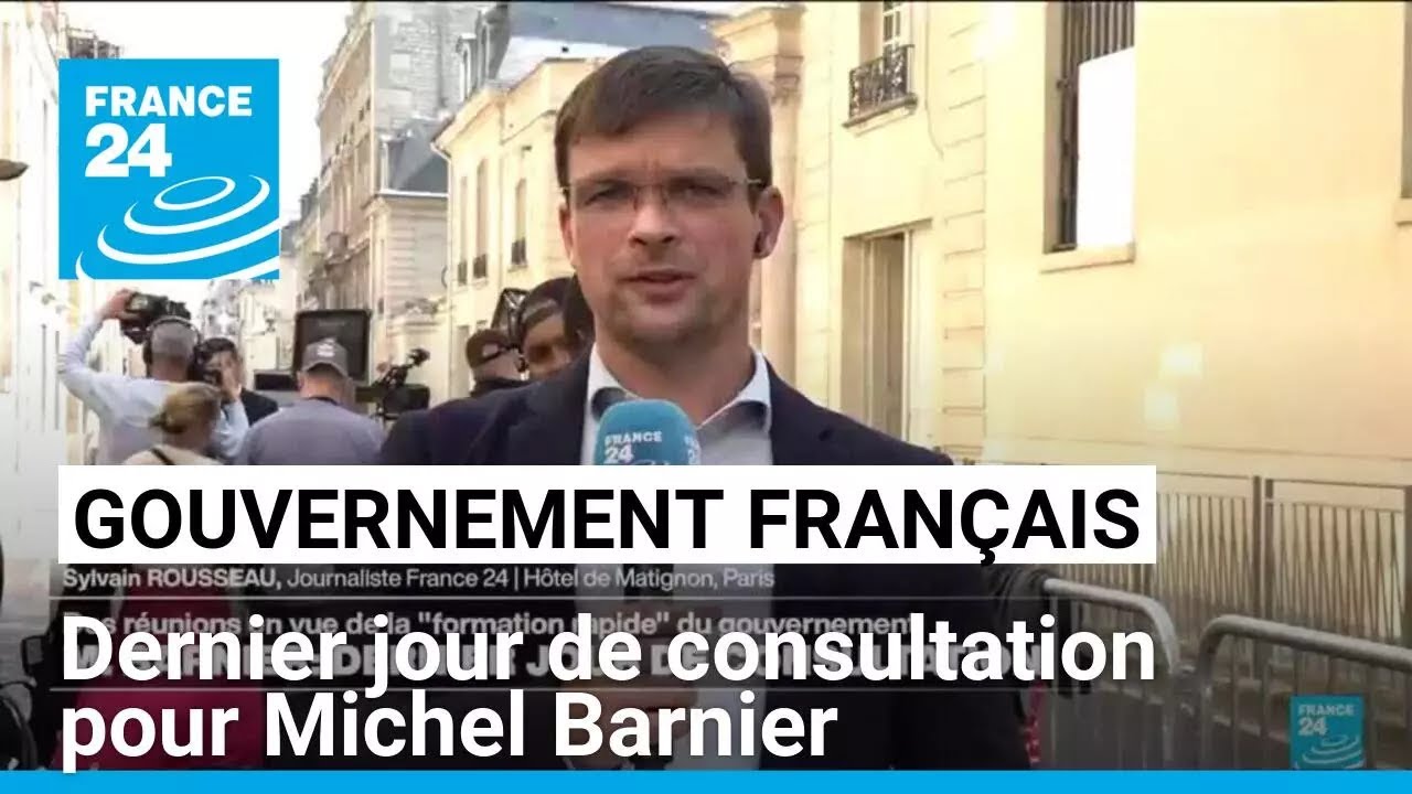 Bientôt un gouvernement ? Dernier jour de consultation pour Michel Barnier • FRANCE 24