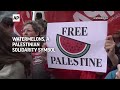 How watermelon imagery, a symbol of solidarity with Palestinians, spread around the planet  - 00:51 min - News - Video