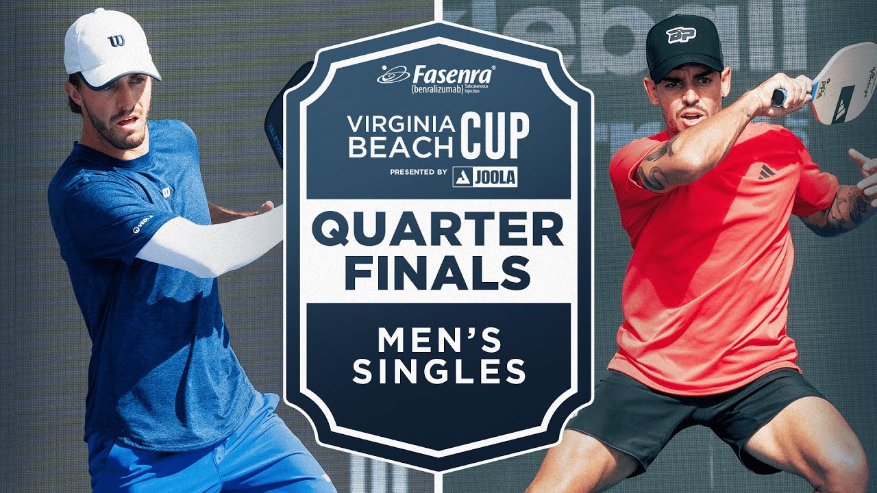 Hunter Johnson v Jaume Martinez Vich at the Fasenra Virginia Beach Cup presented by Joola