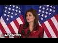 Im not giving up this fight: Haley speaks after projected loss in South Carolina