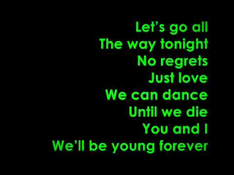 glee teenage dream lyrics