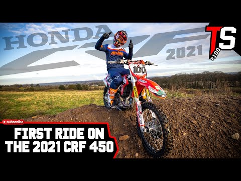 SET UP & FIRST RIDE ON THE 2021 HONDA CRF450 - FIRST VLOG!!