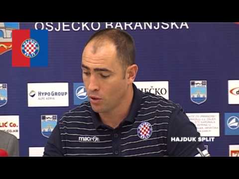 Tudor and Rupnik After Osijek - Hajduk 1:0